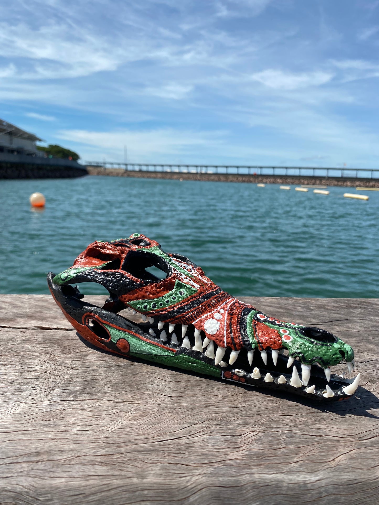 Crocodile Skull; Earthy