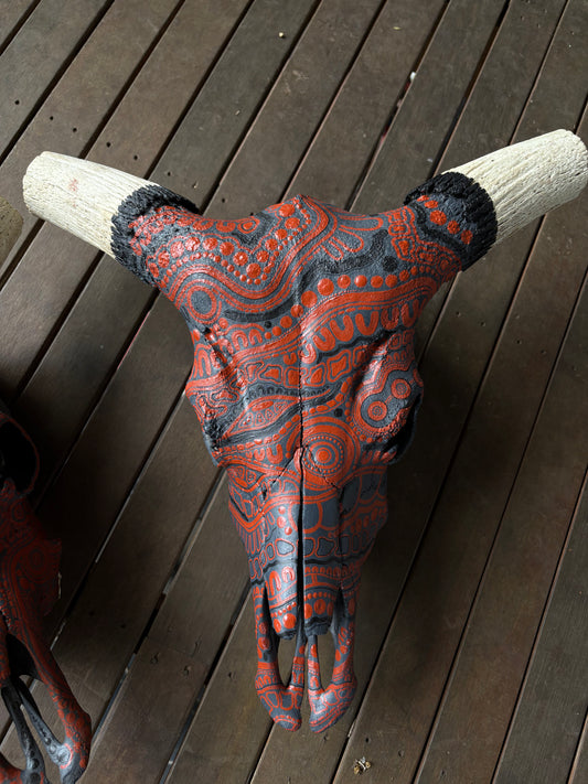 Commission Banteng Skull Original Paintinh
