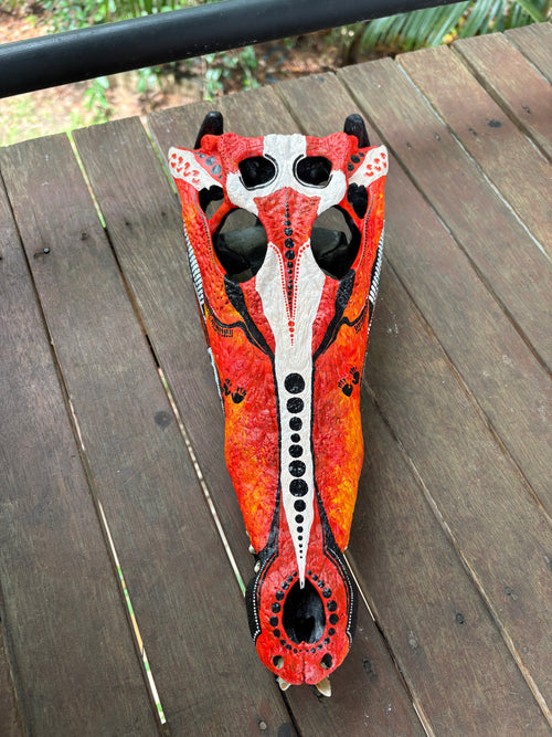 Commission Crocodile Skull