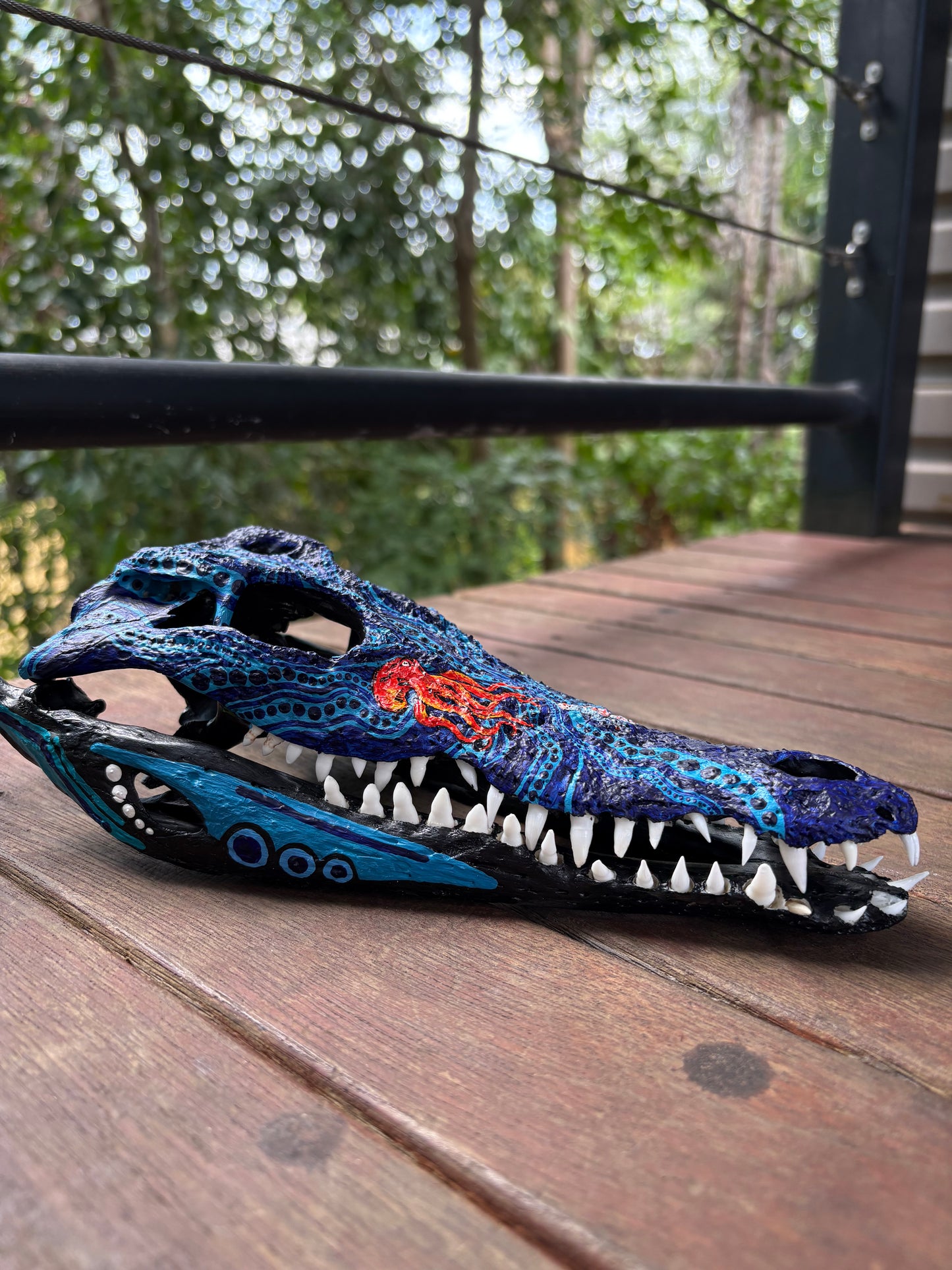 Commission Crocodile Skull; Animals