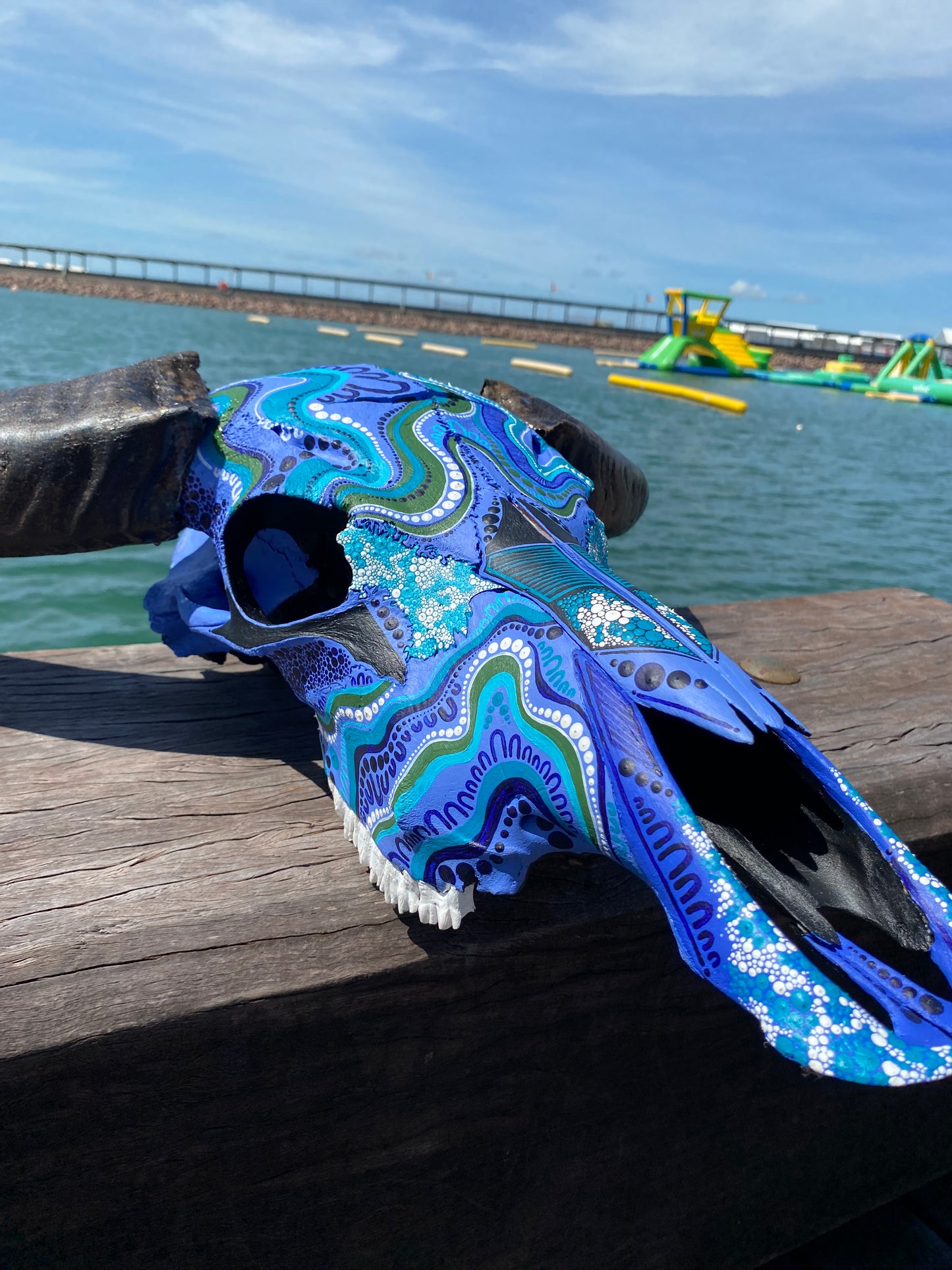 Buffalo Skull; Water