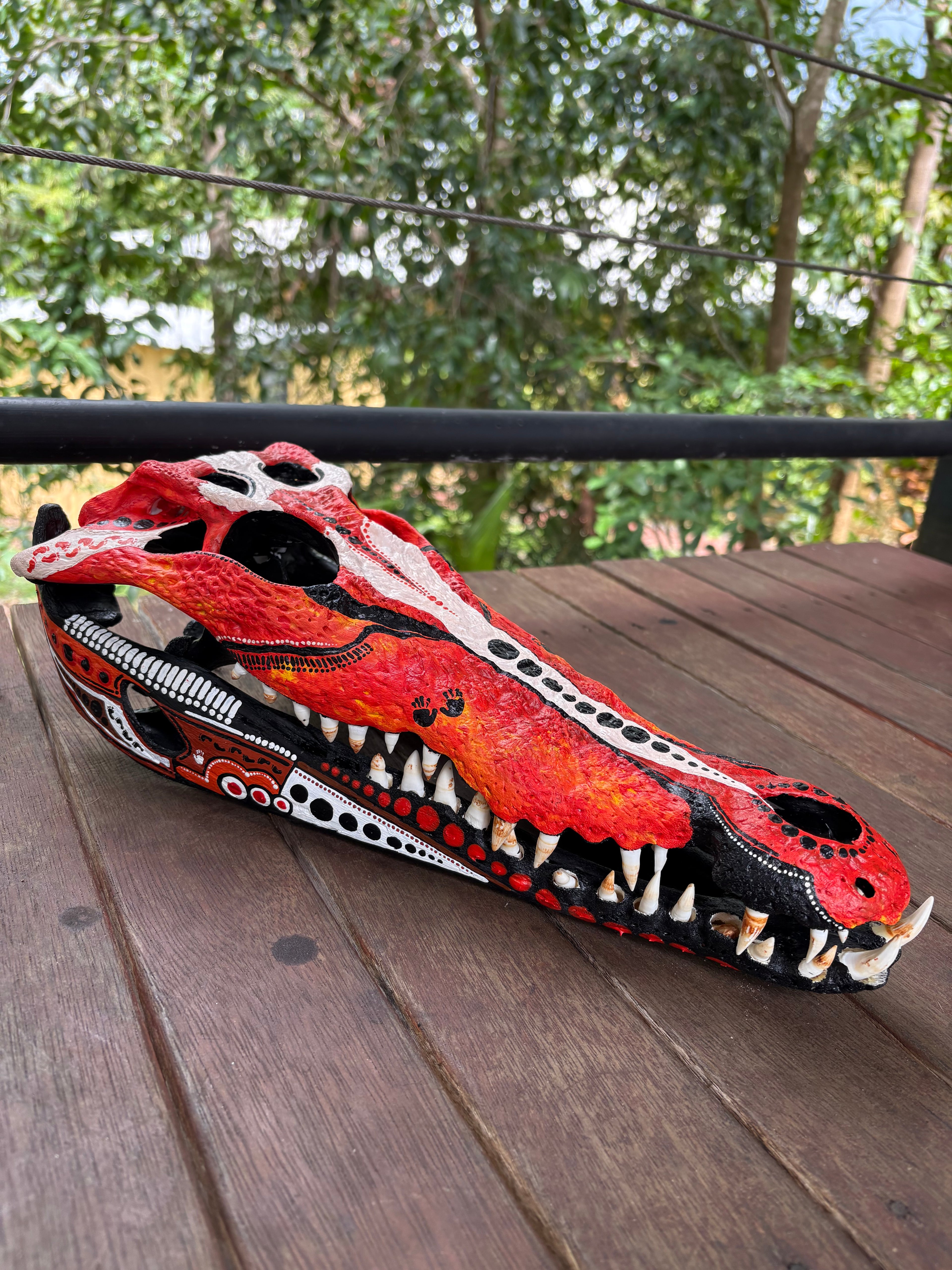 Commission Crocodile Skull