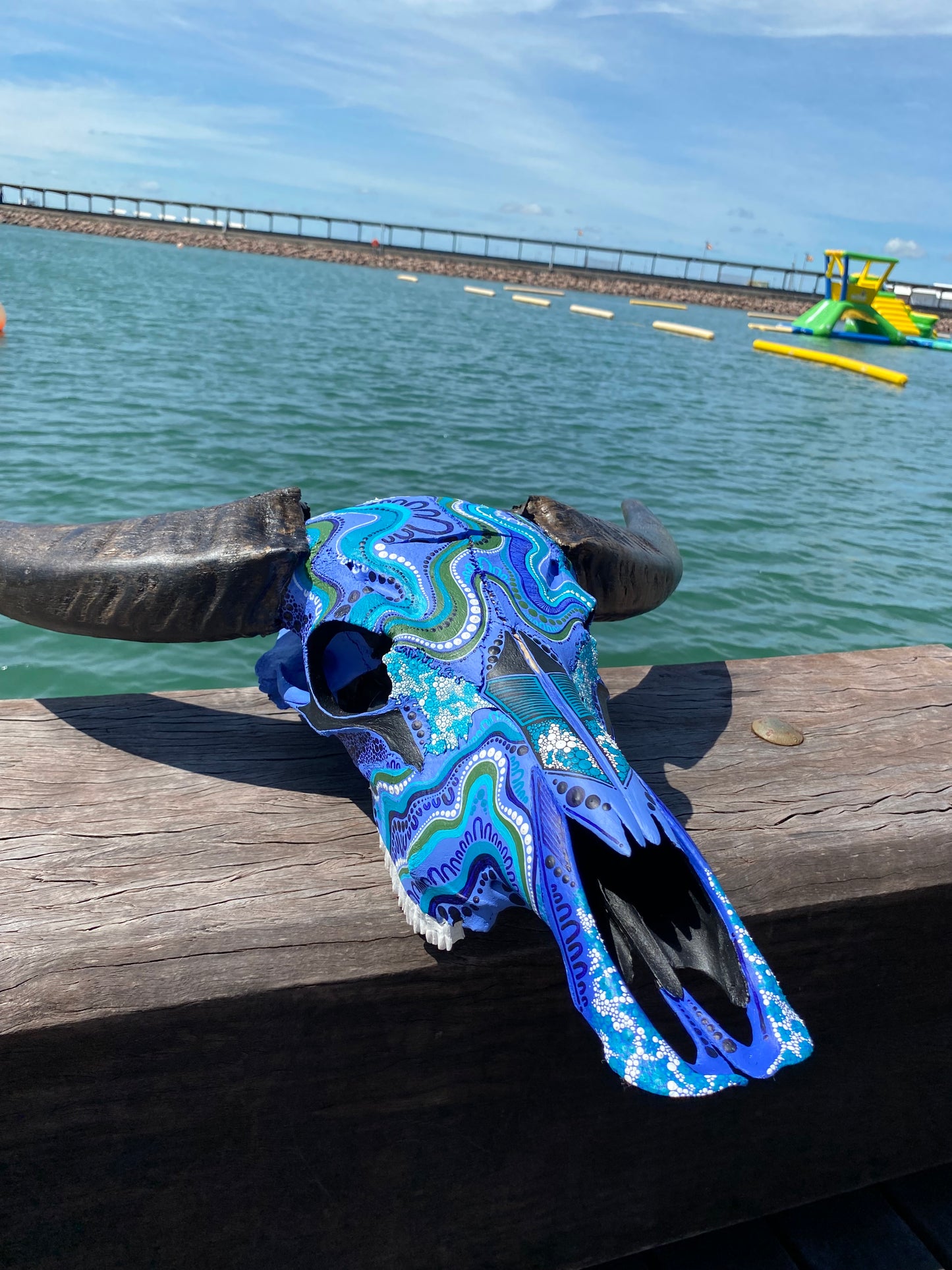 Buffalo Skull; Water