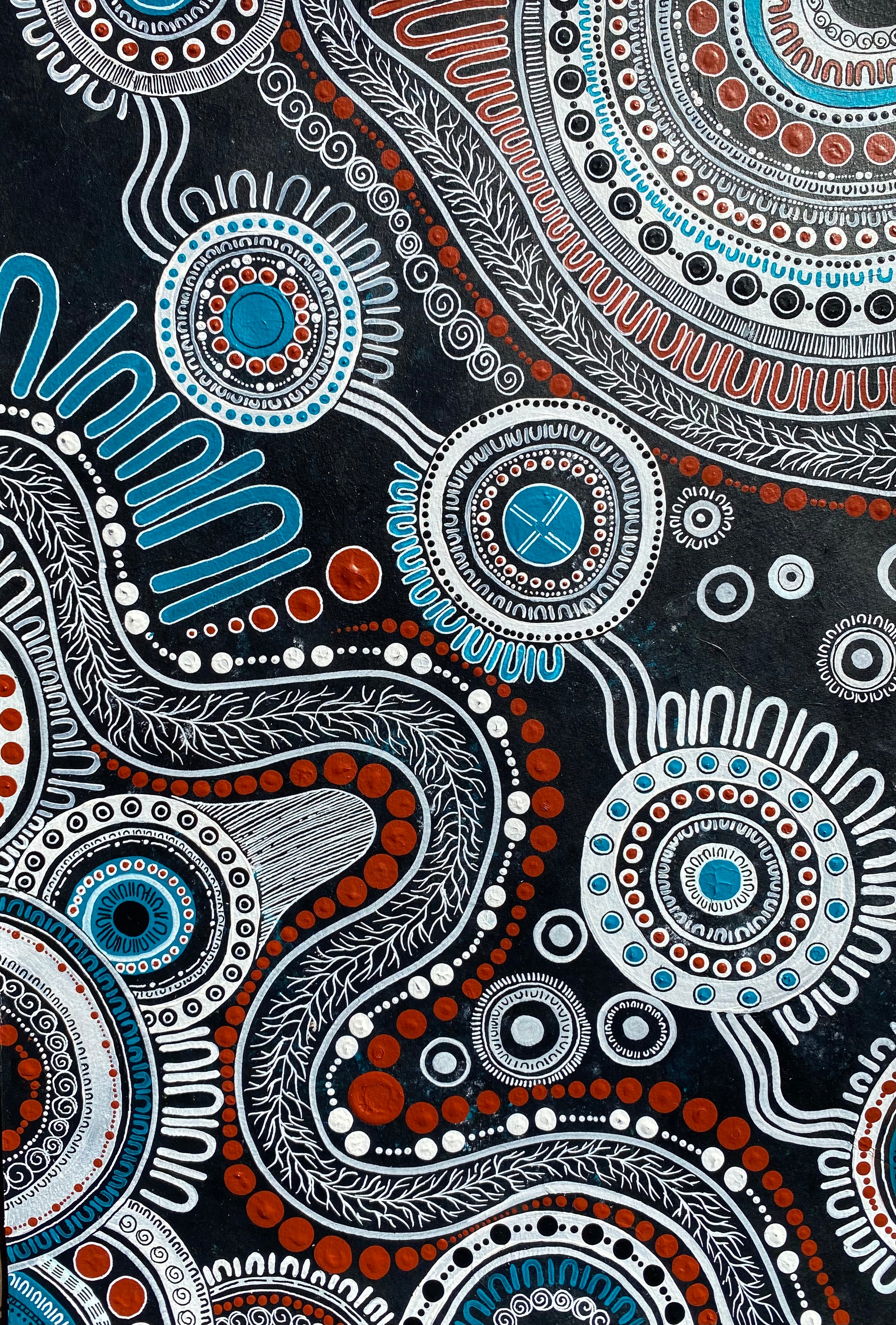 Fresh WaterBlack; Original Painting