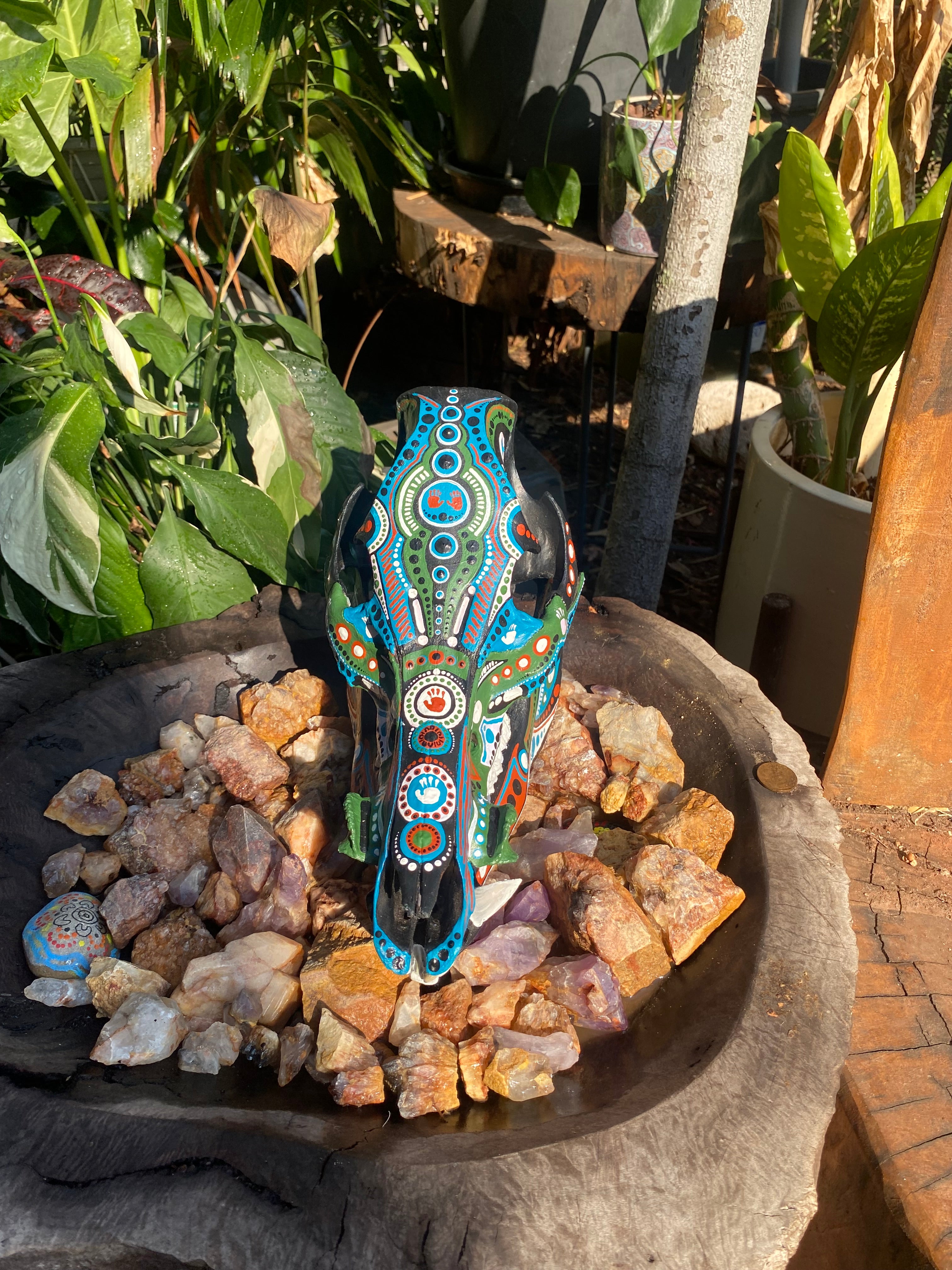 Pig Skull Painting; Connection
