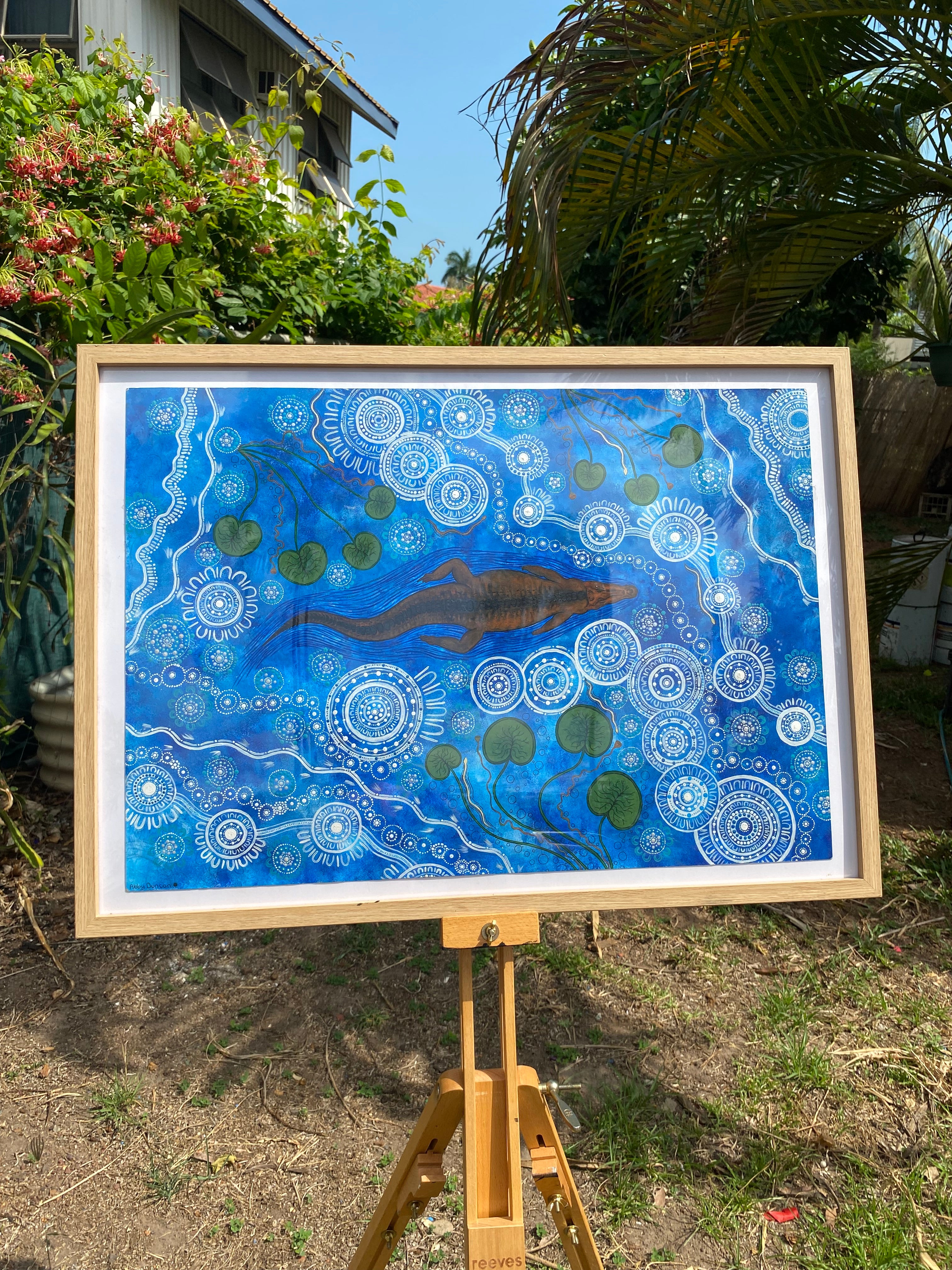 NT Crocodile; Original Painting