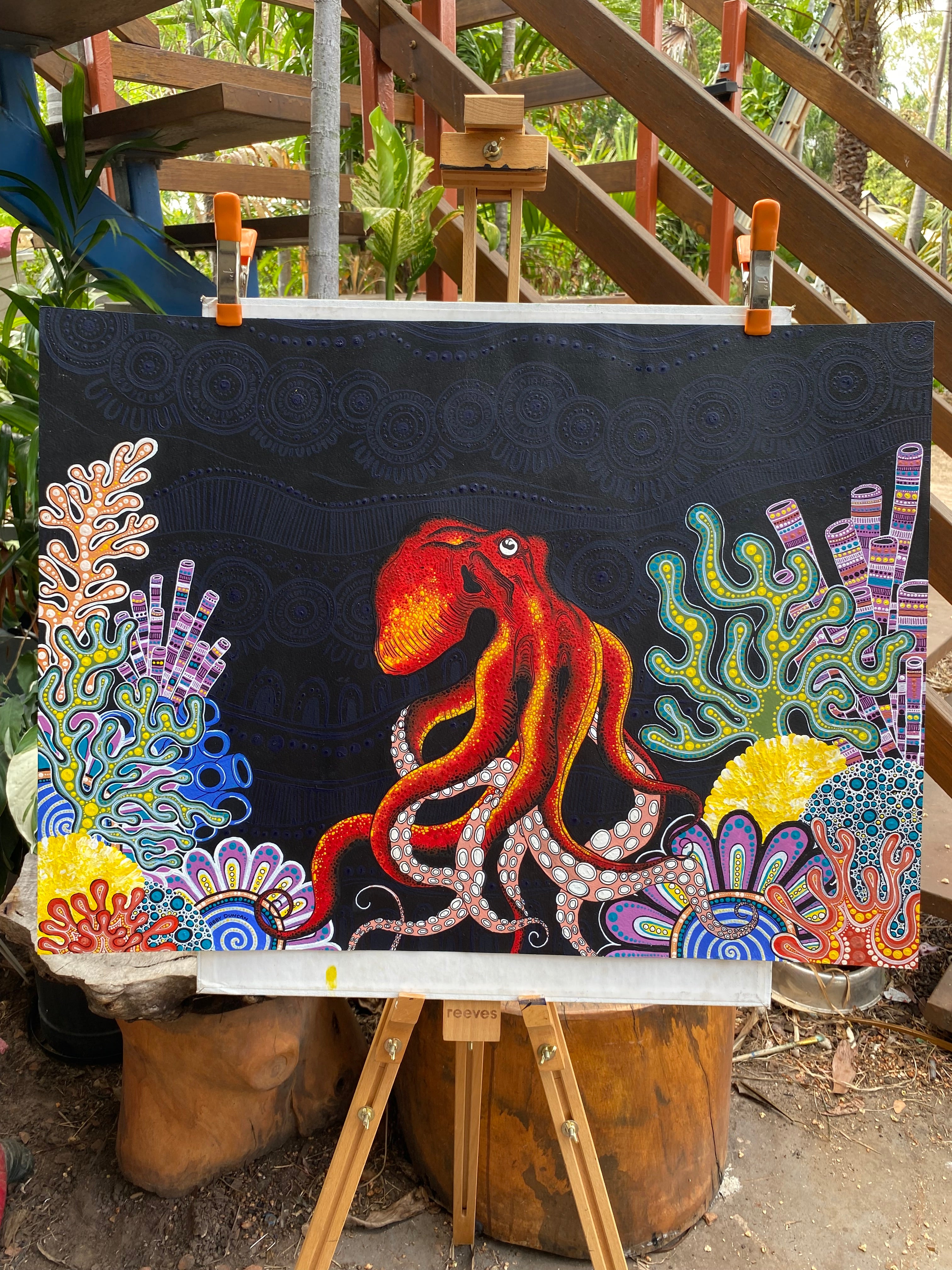 Octopus; Original Painting