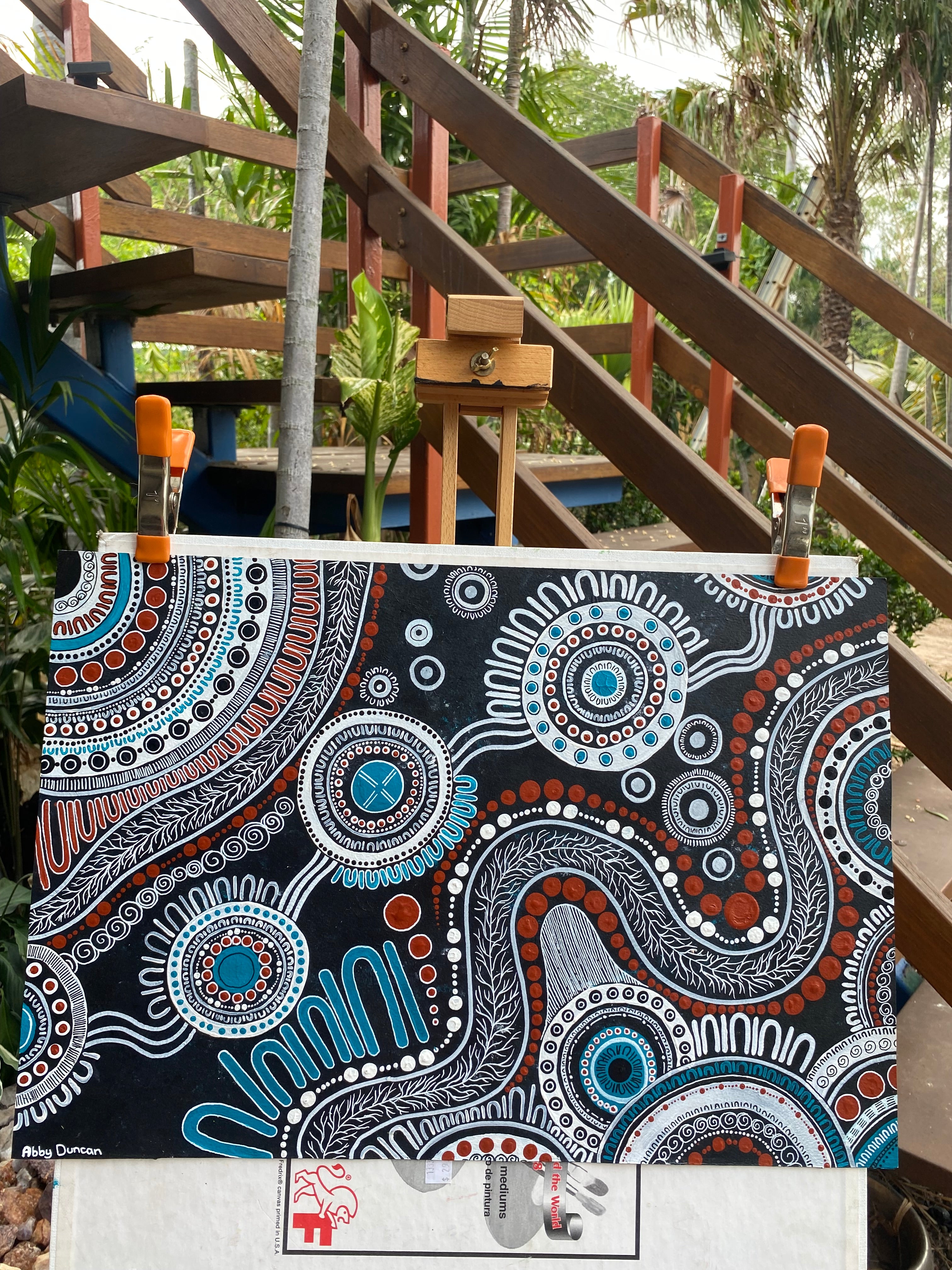 Fresh WaterBlack; Original Painting