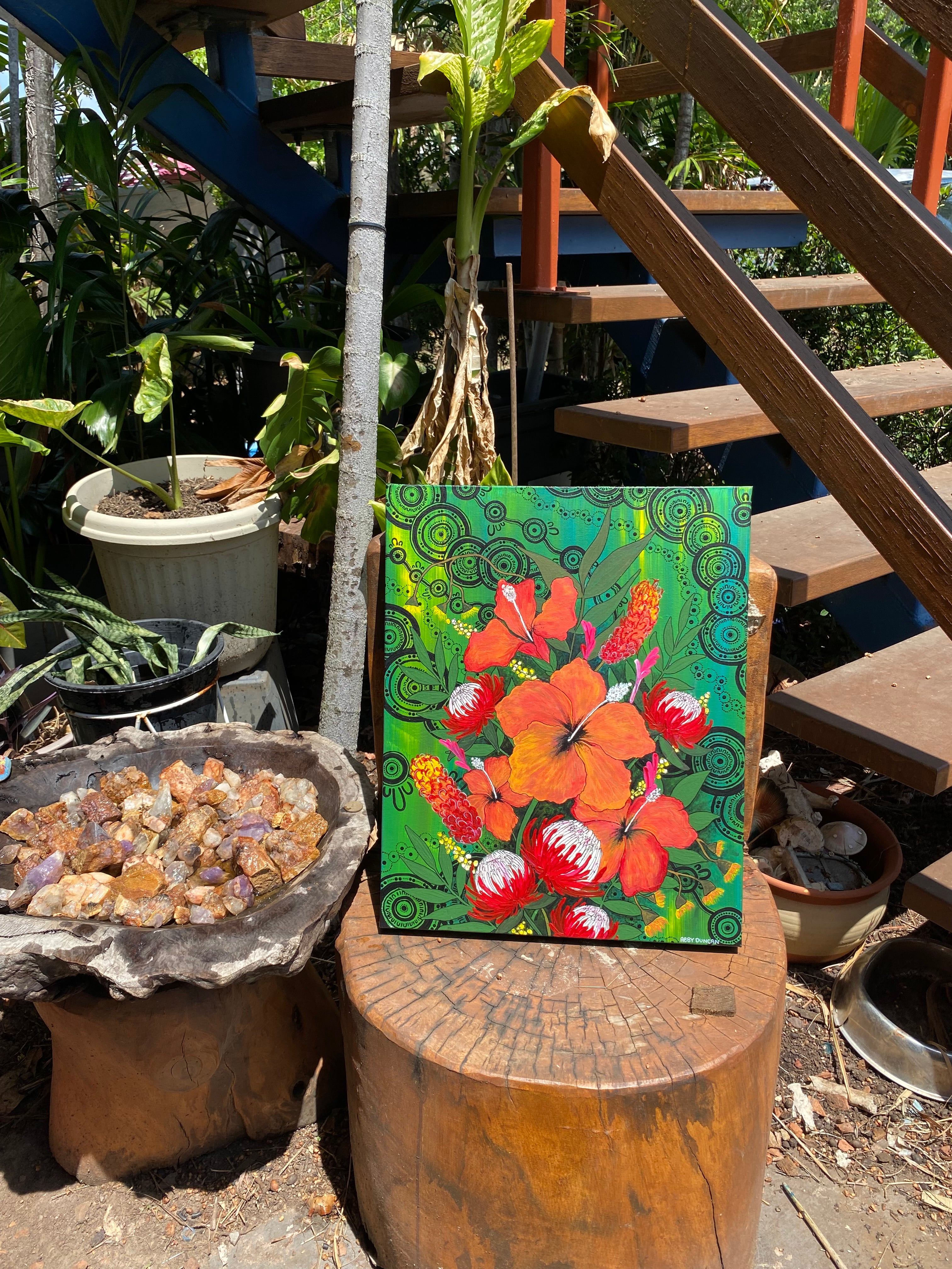 Hibiscus; Original Painting