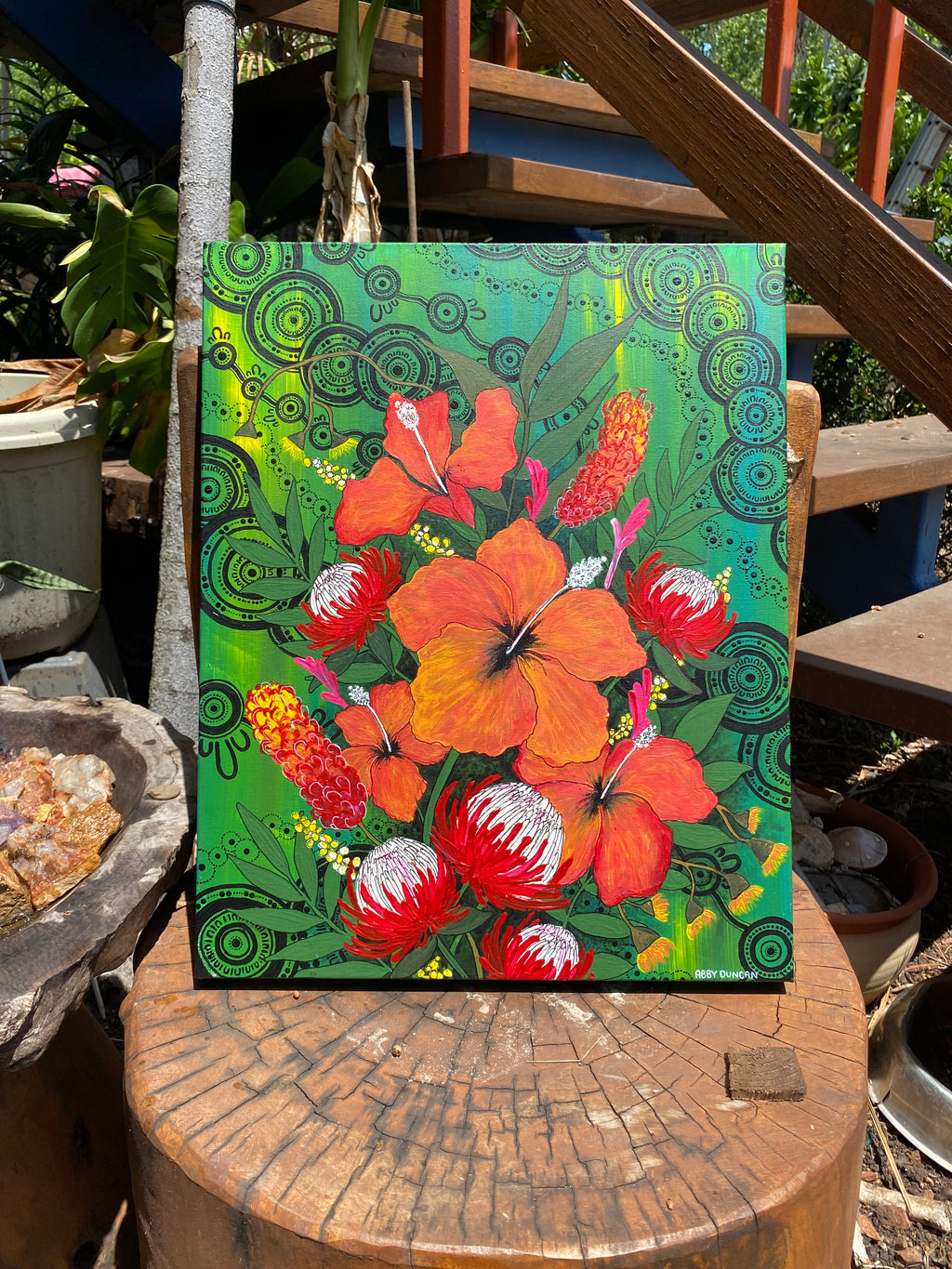 Hibiscus; Original Painting