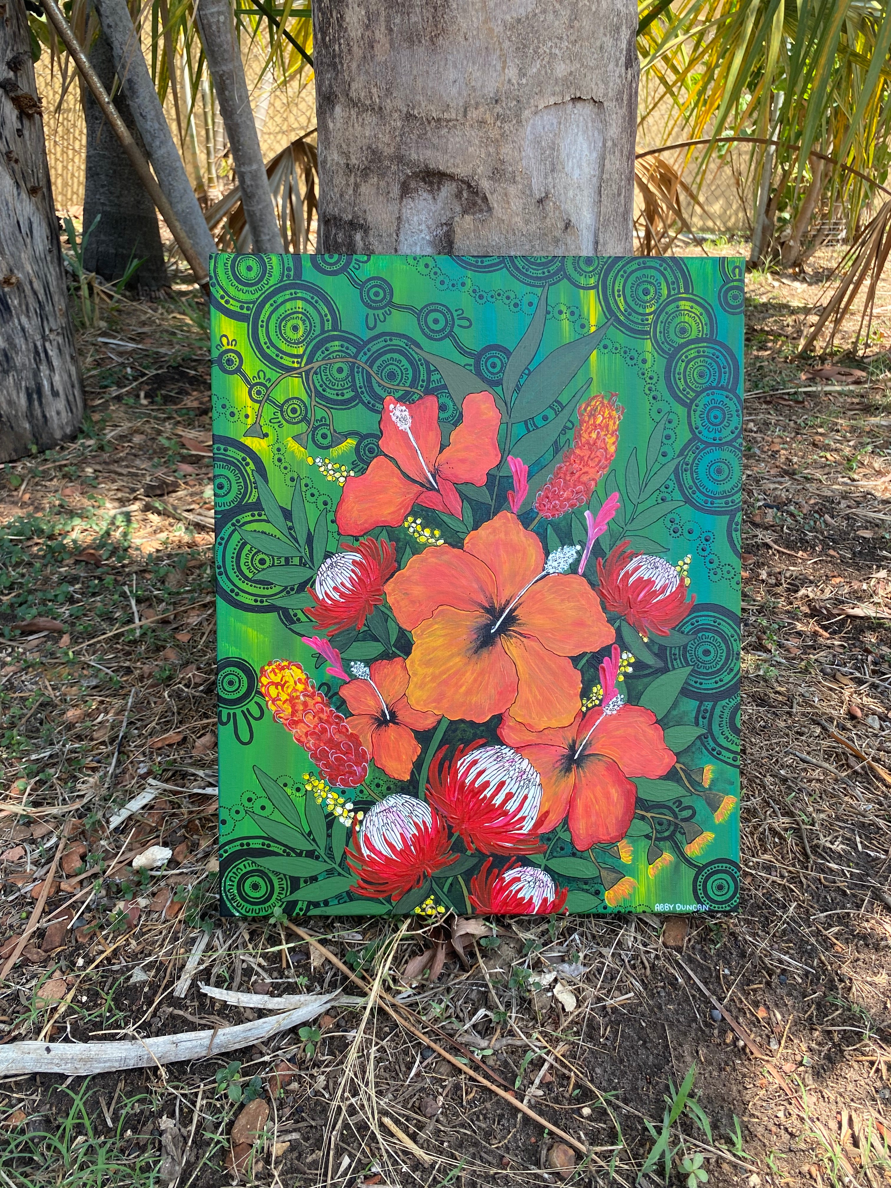 Hibiscus; Original Painting