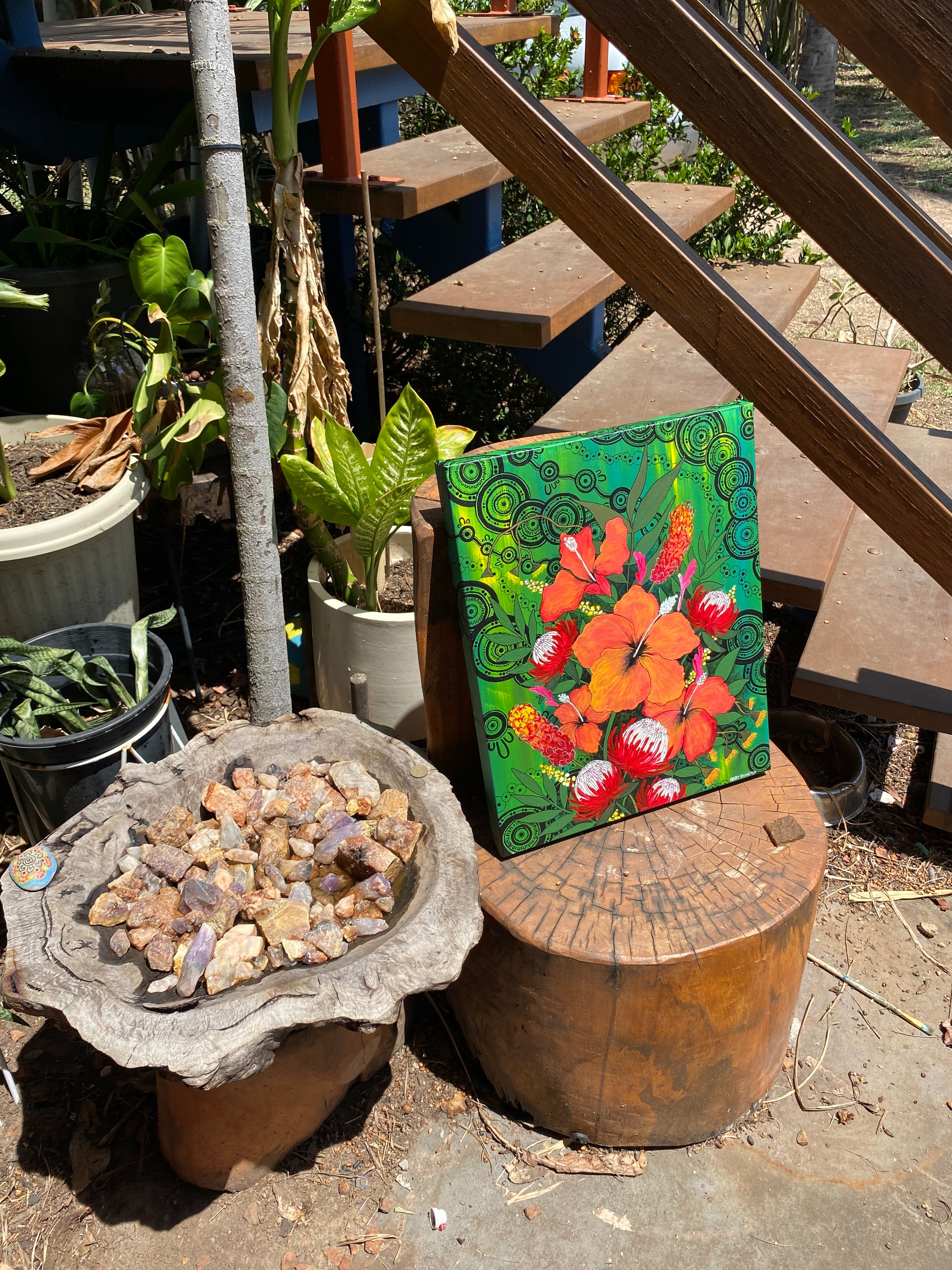 Hibiscus; Original Painting