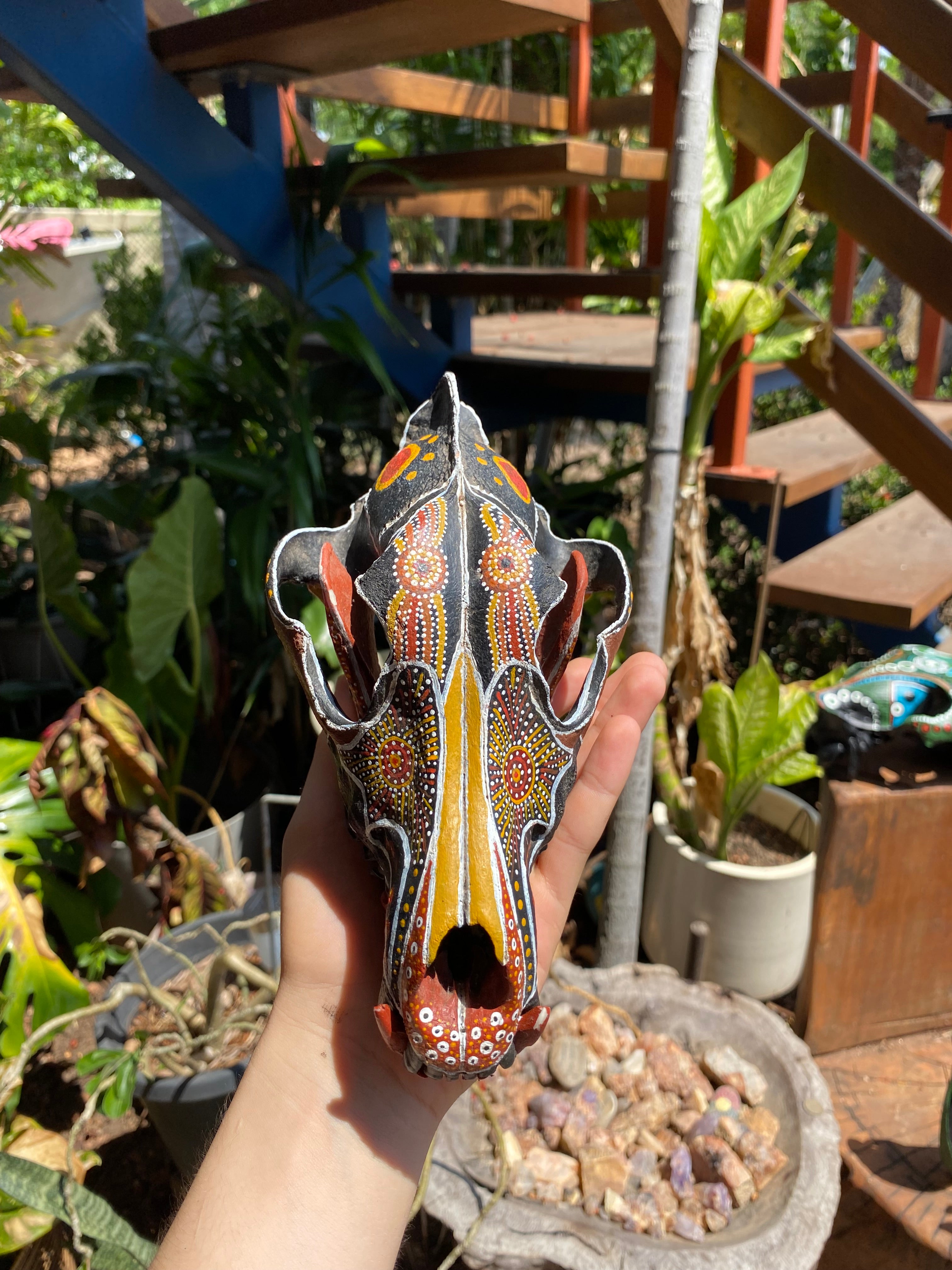 Dingo Skull Painting