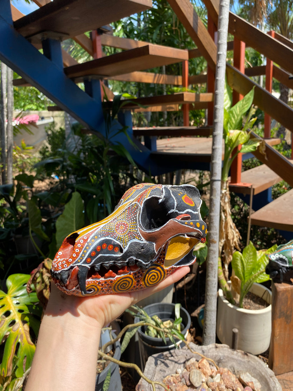 Dingo Skull Painting