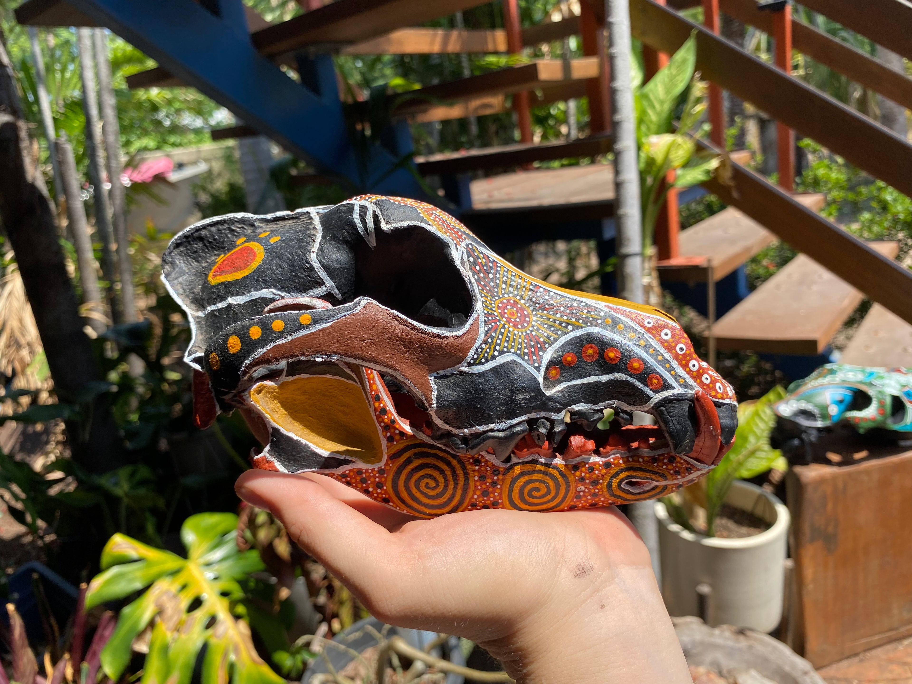 Dingo Skull Painting