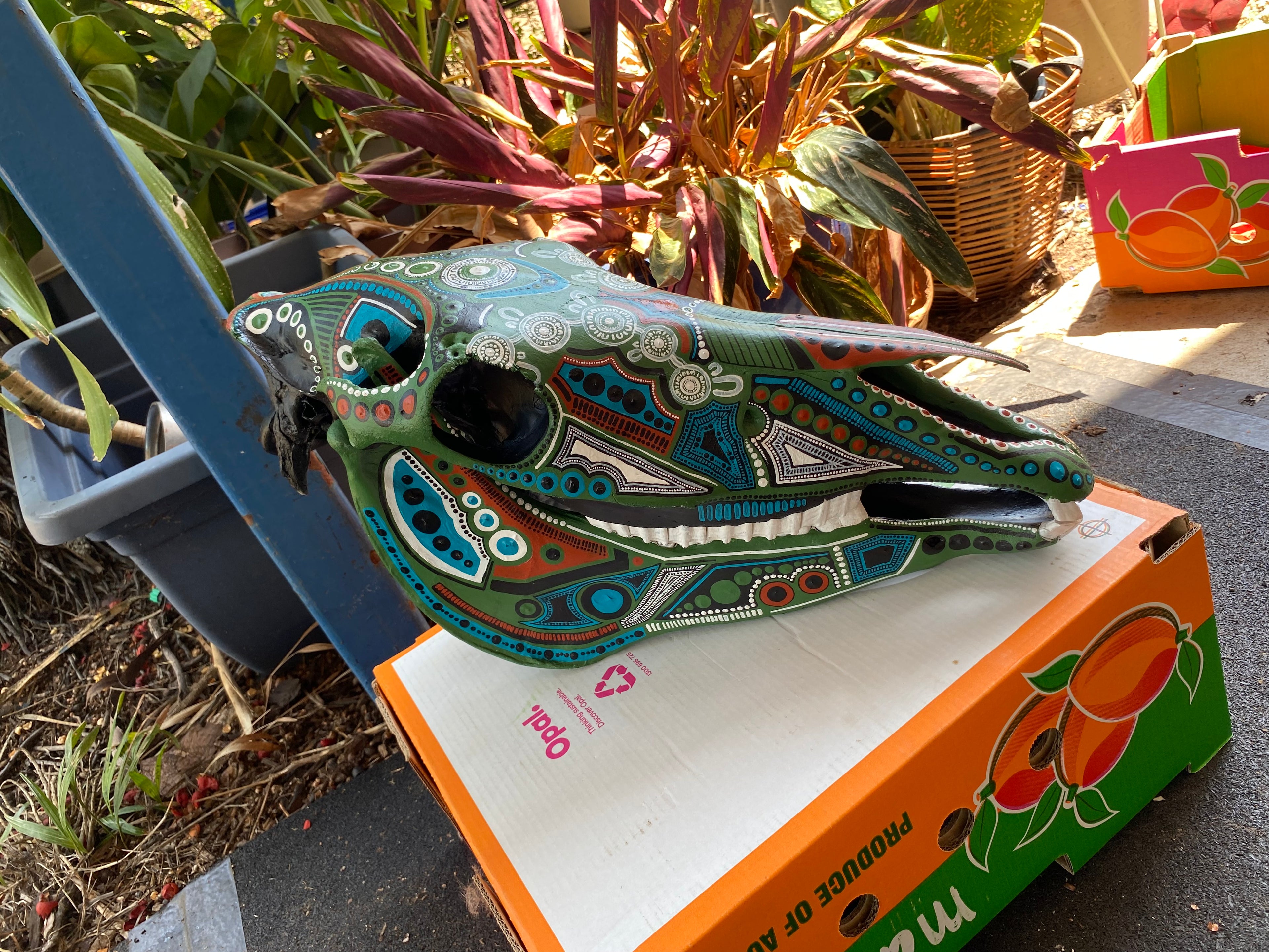 Horse Skull Painting
