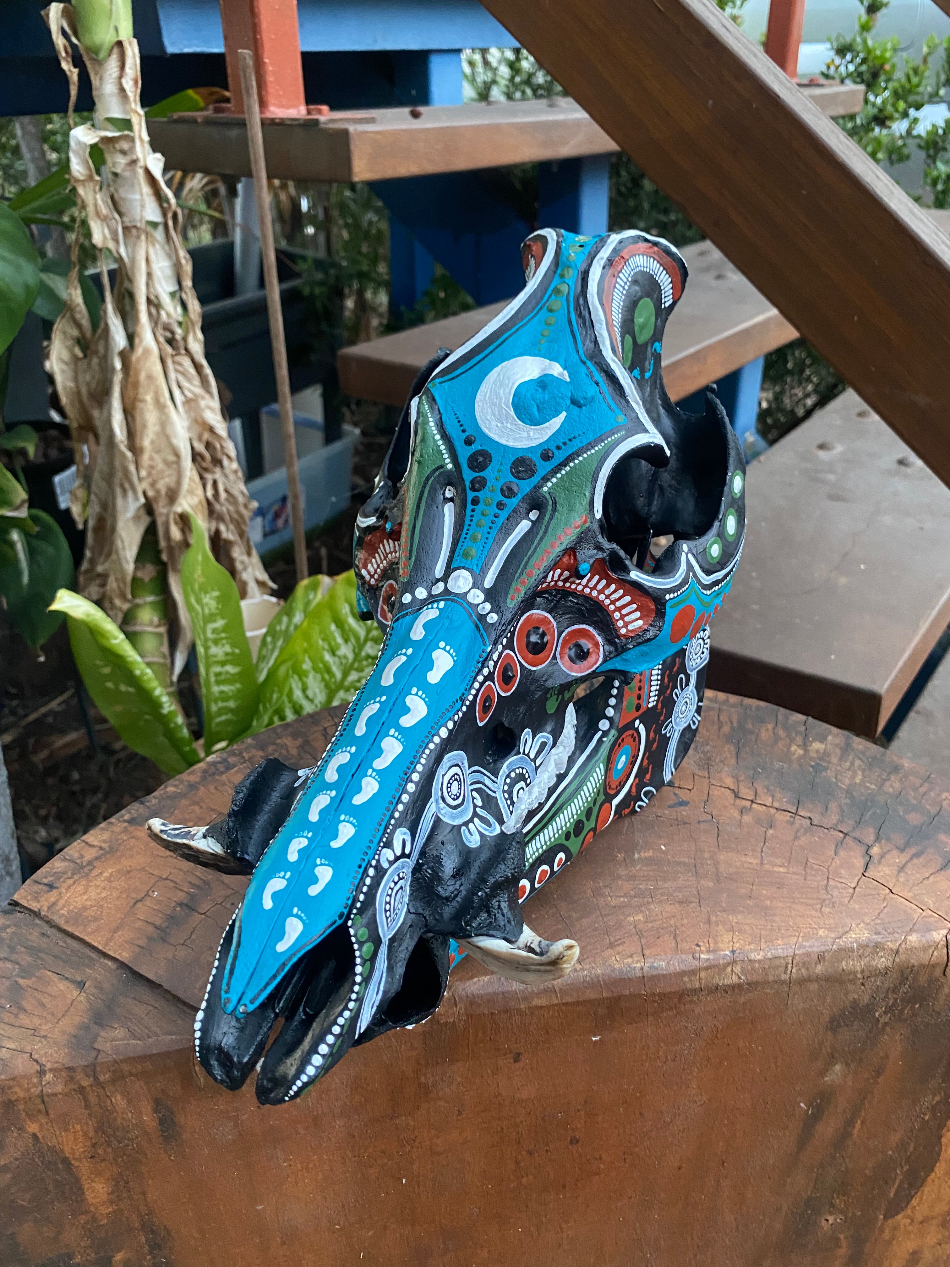 Pig Skull Painting