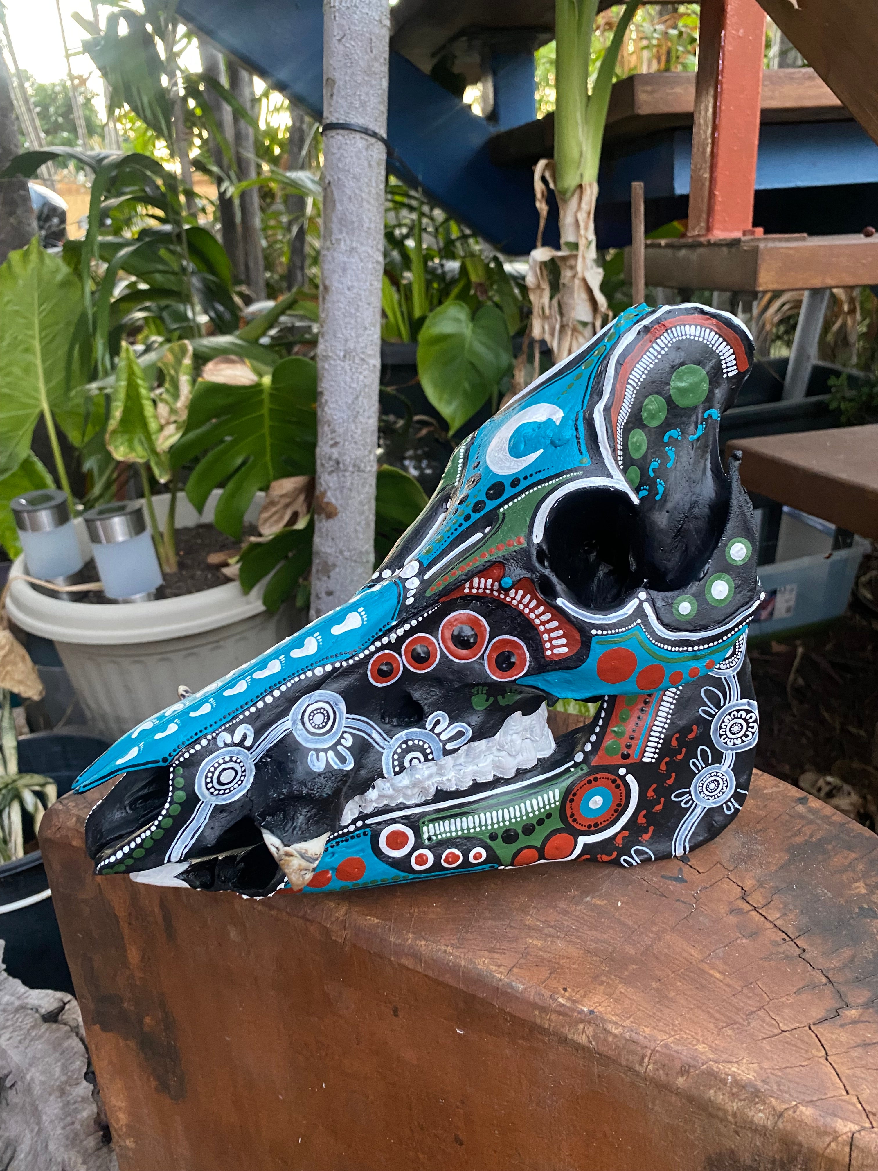 Pig Skull Painting