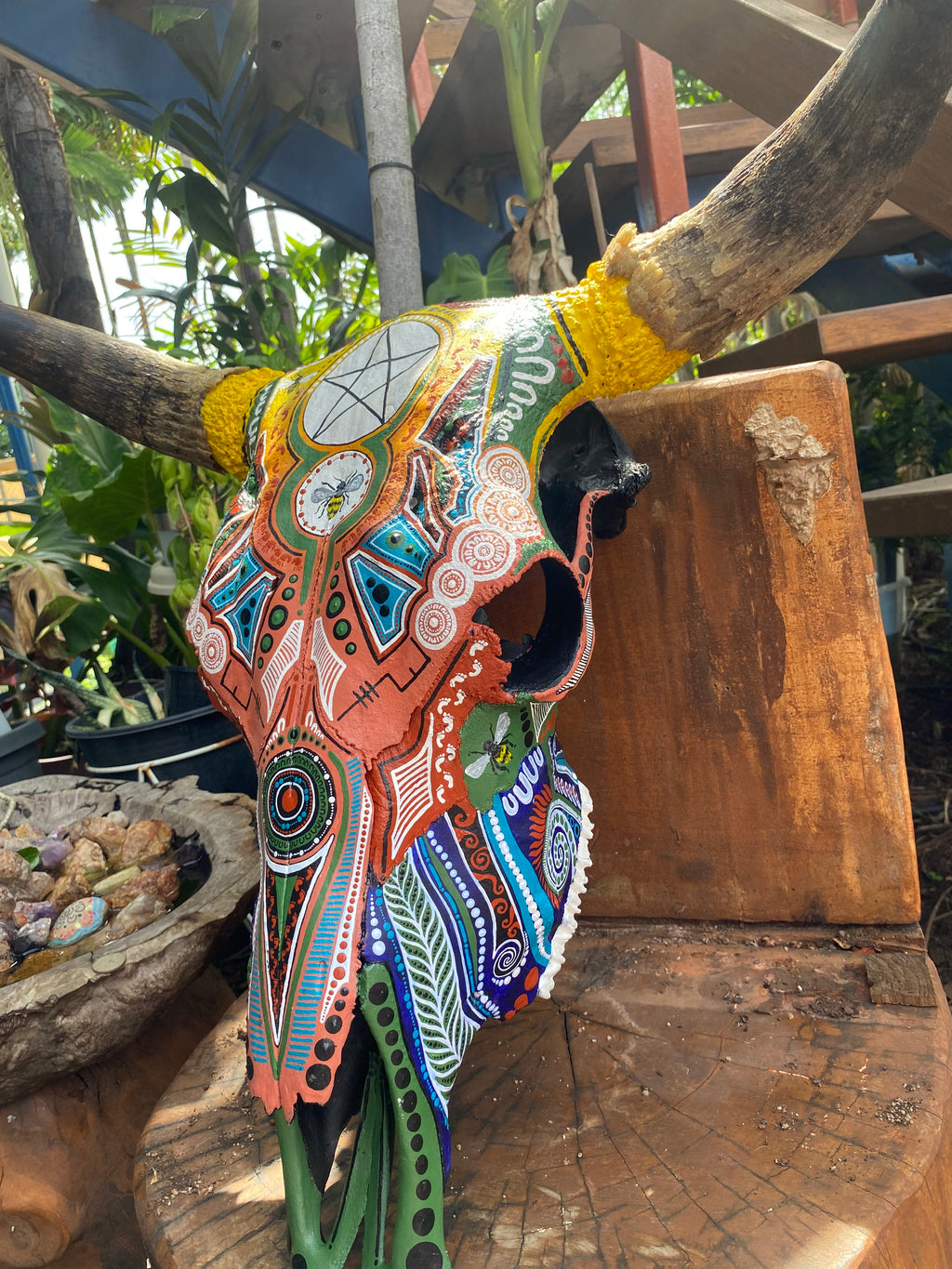 Commission Bull Skull; Bee