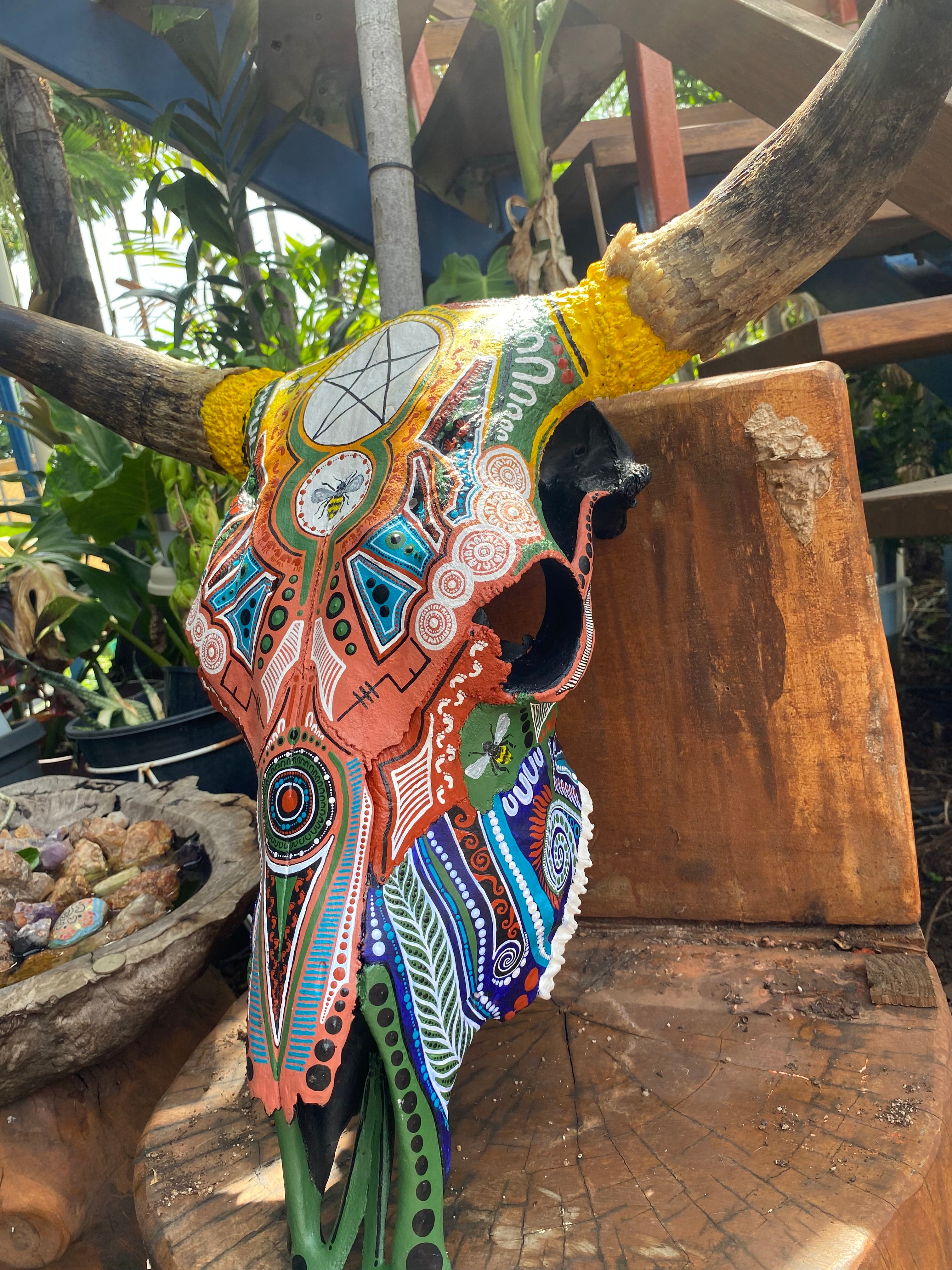 Commission Bull Skull; Bee