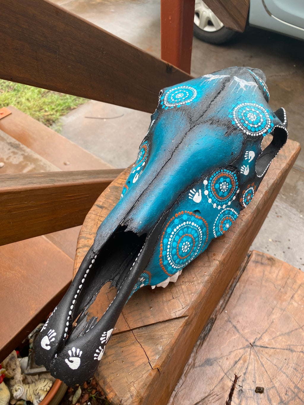 Horse Skull Painting; Connections