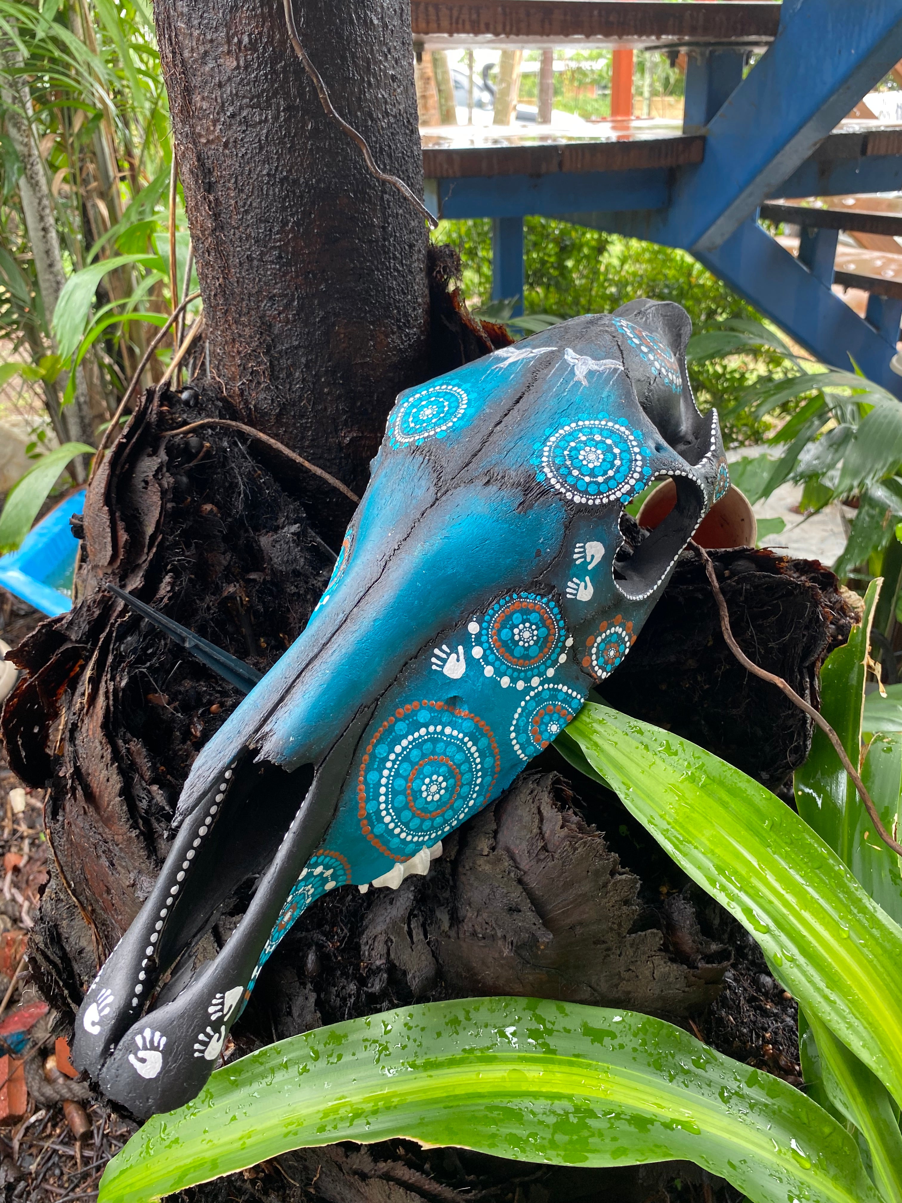 Horse Skull Painting; Connections