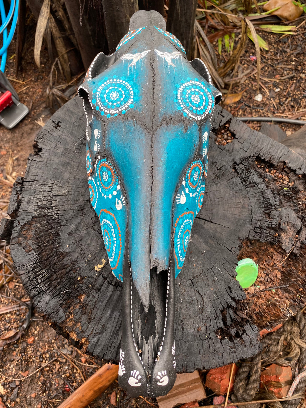 Horse Skull Painting; Connections