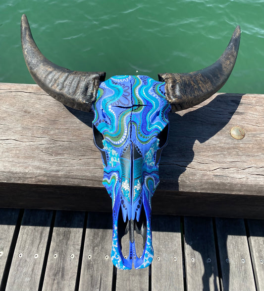 Buffalo Skull; Water