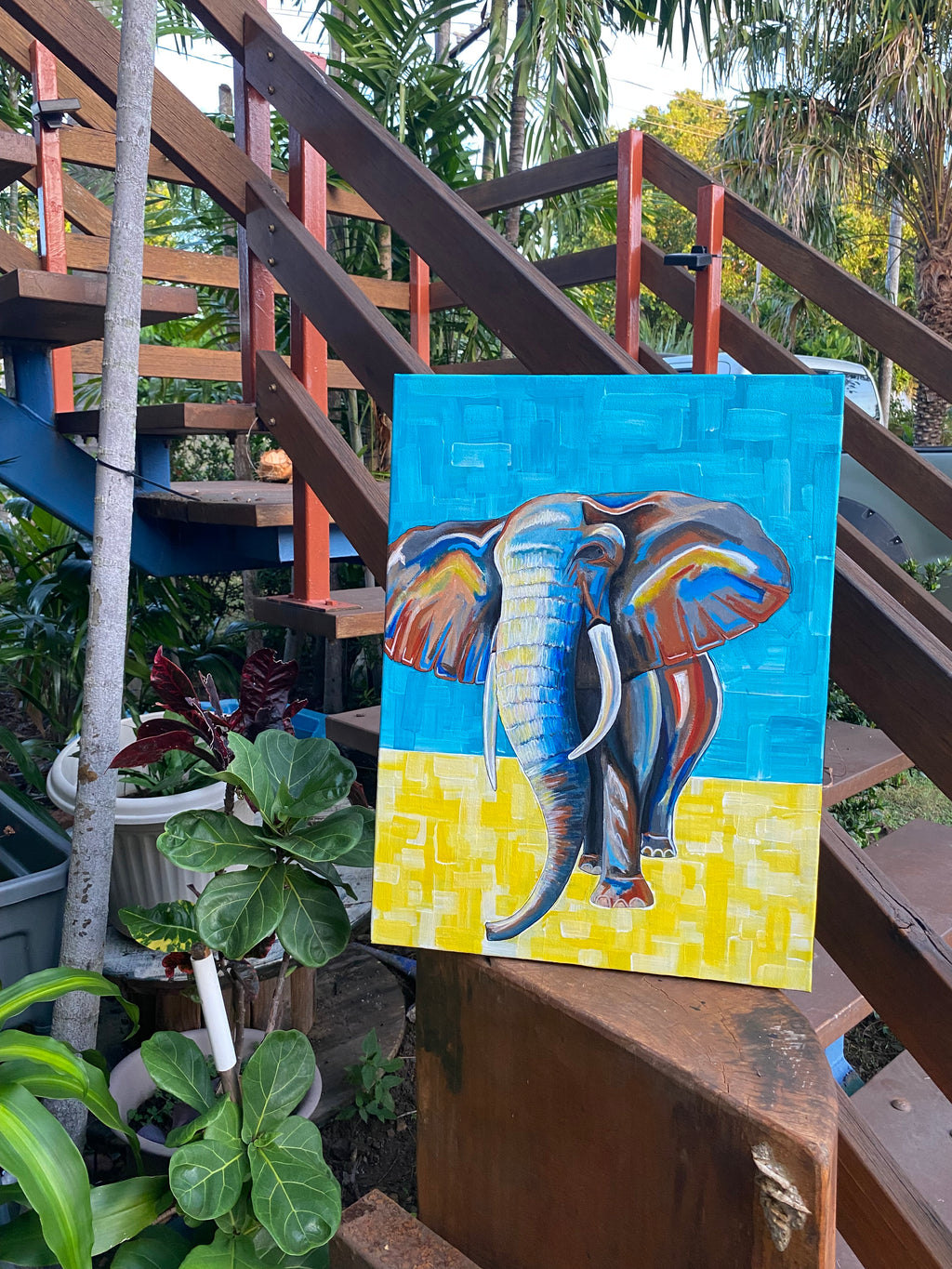 Elephant; Original Painting
