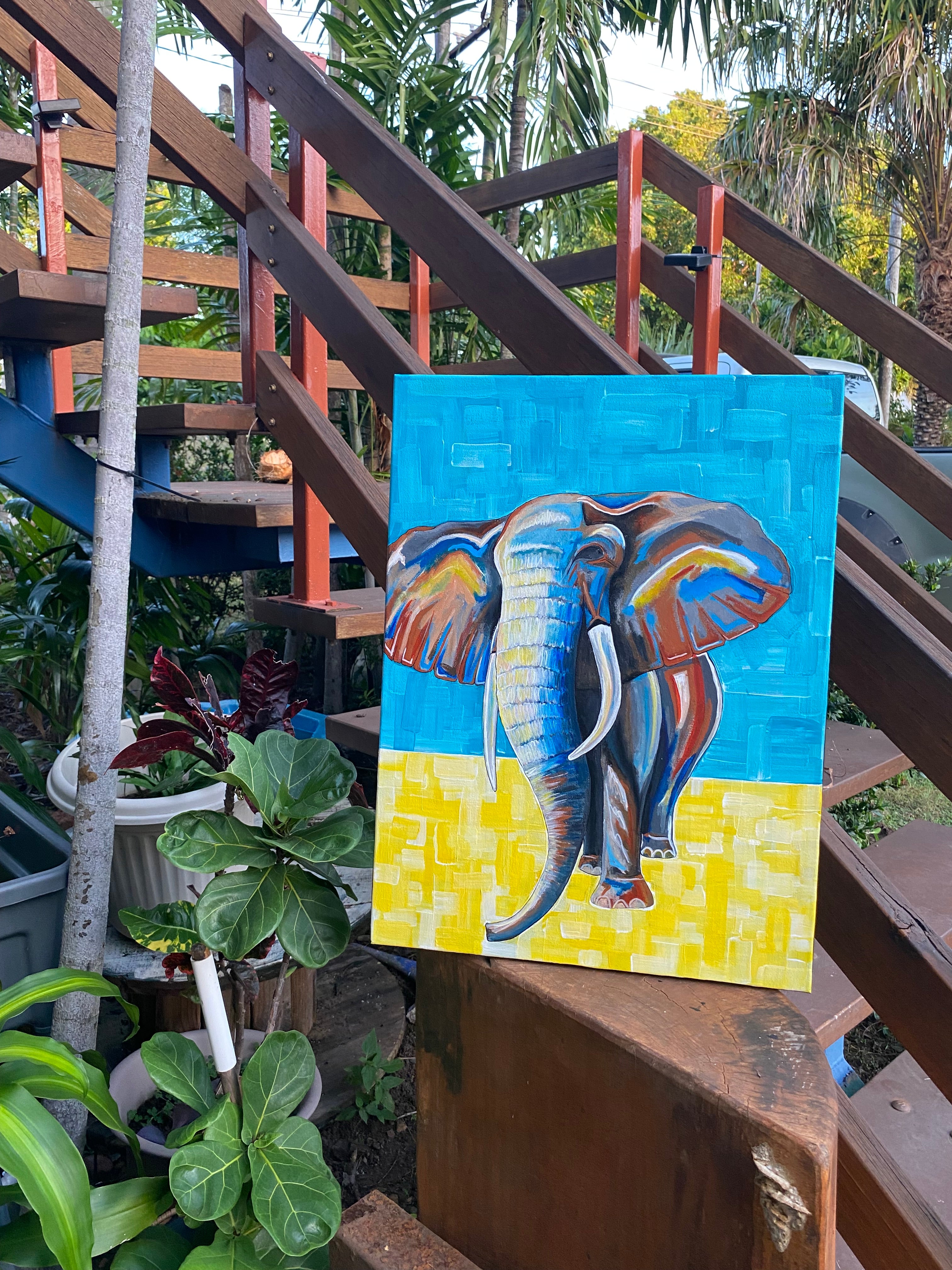 Elephant; Original Painting