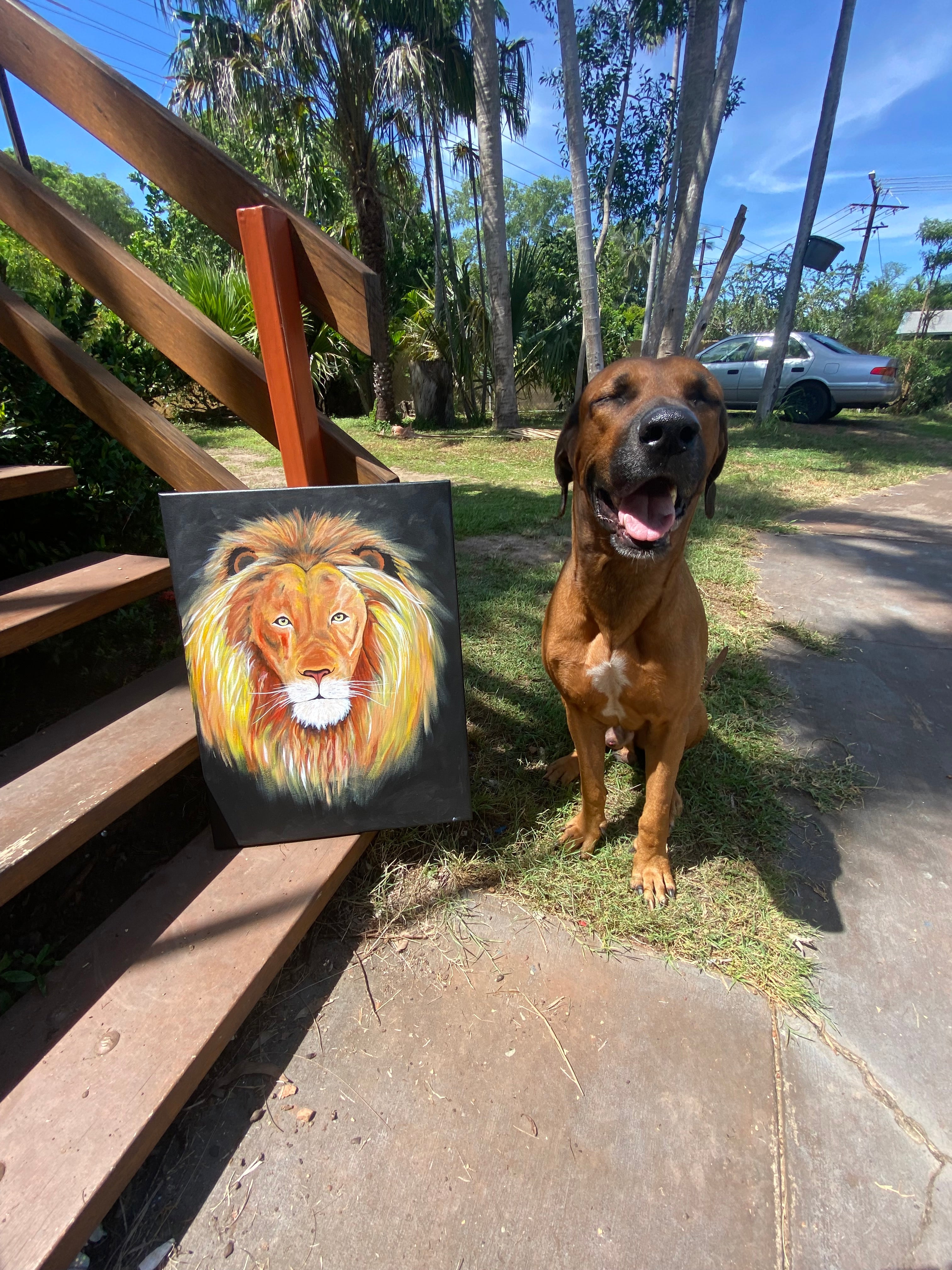 Lion; Original Painting